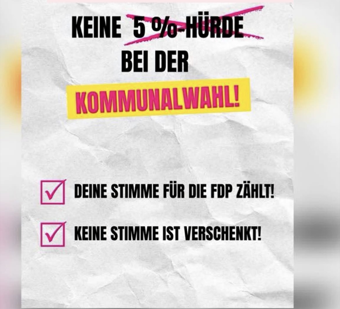Keine 5-Prozent-Grenze
